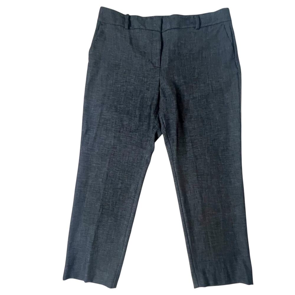 Ann Taylor Factory Women's Size 14 Gray Straight Leg High Rise Career Office